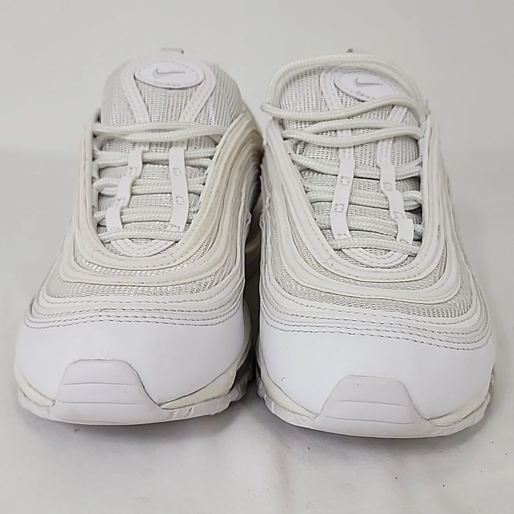 Nike Air Max 97 White Pure Platinum Silver Women’s Sz 8 Running Shoes 921733-100